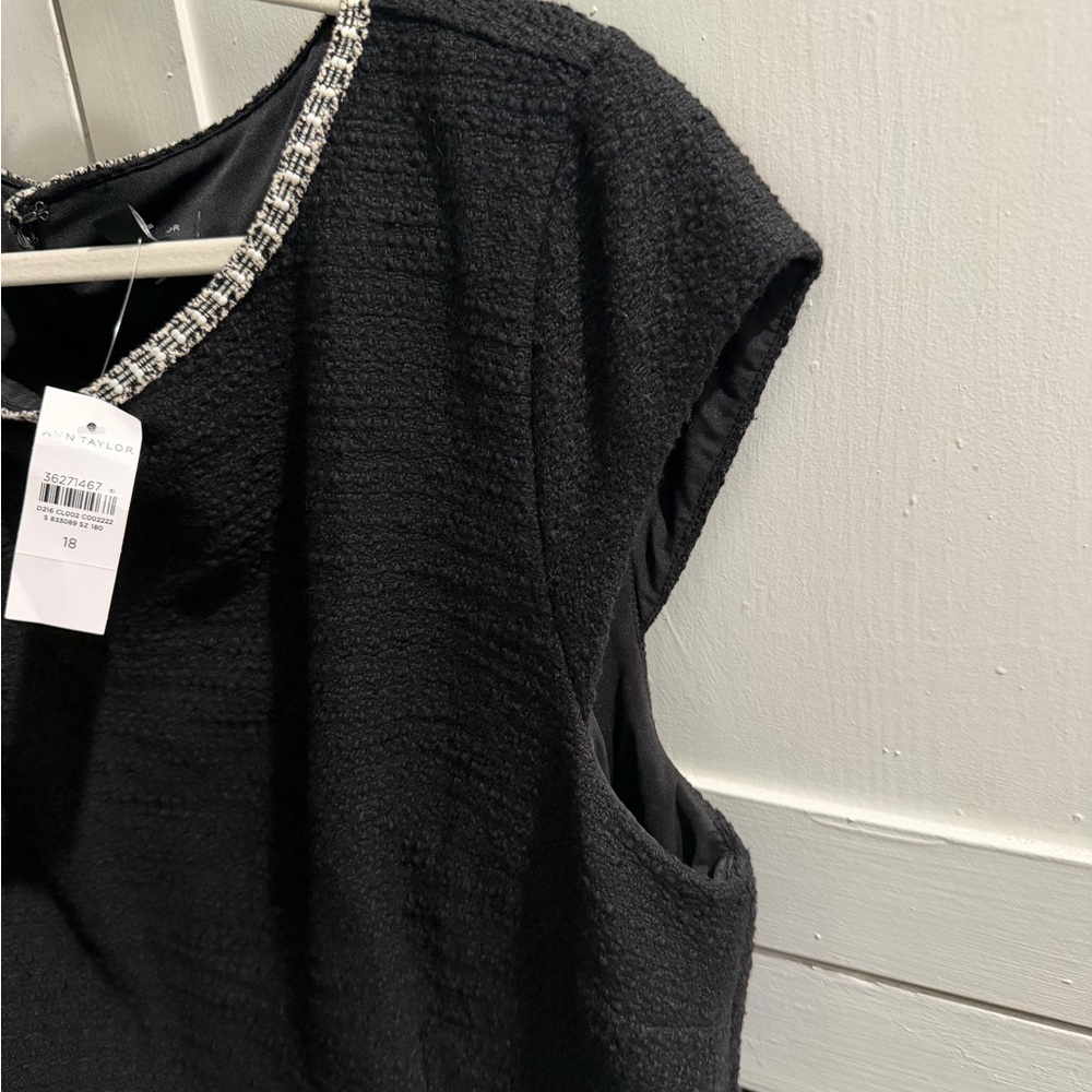 Ann Taylor Black Midi Dress *NWT* - Picture 8 of 11